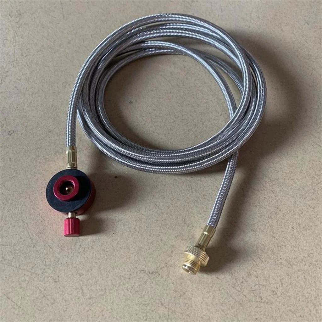 Camping Gas Refill Adapter with Burner Connector Hose C90007