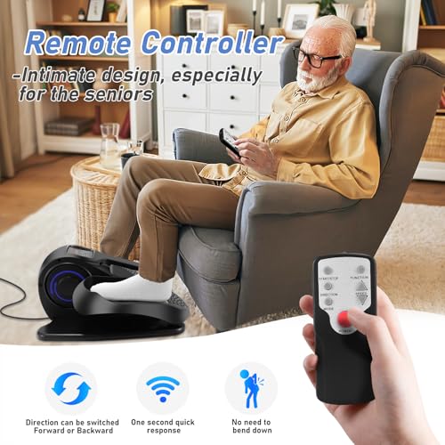 Adjustable Seated Under Desk Elliptical Machine with Remote C953092