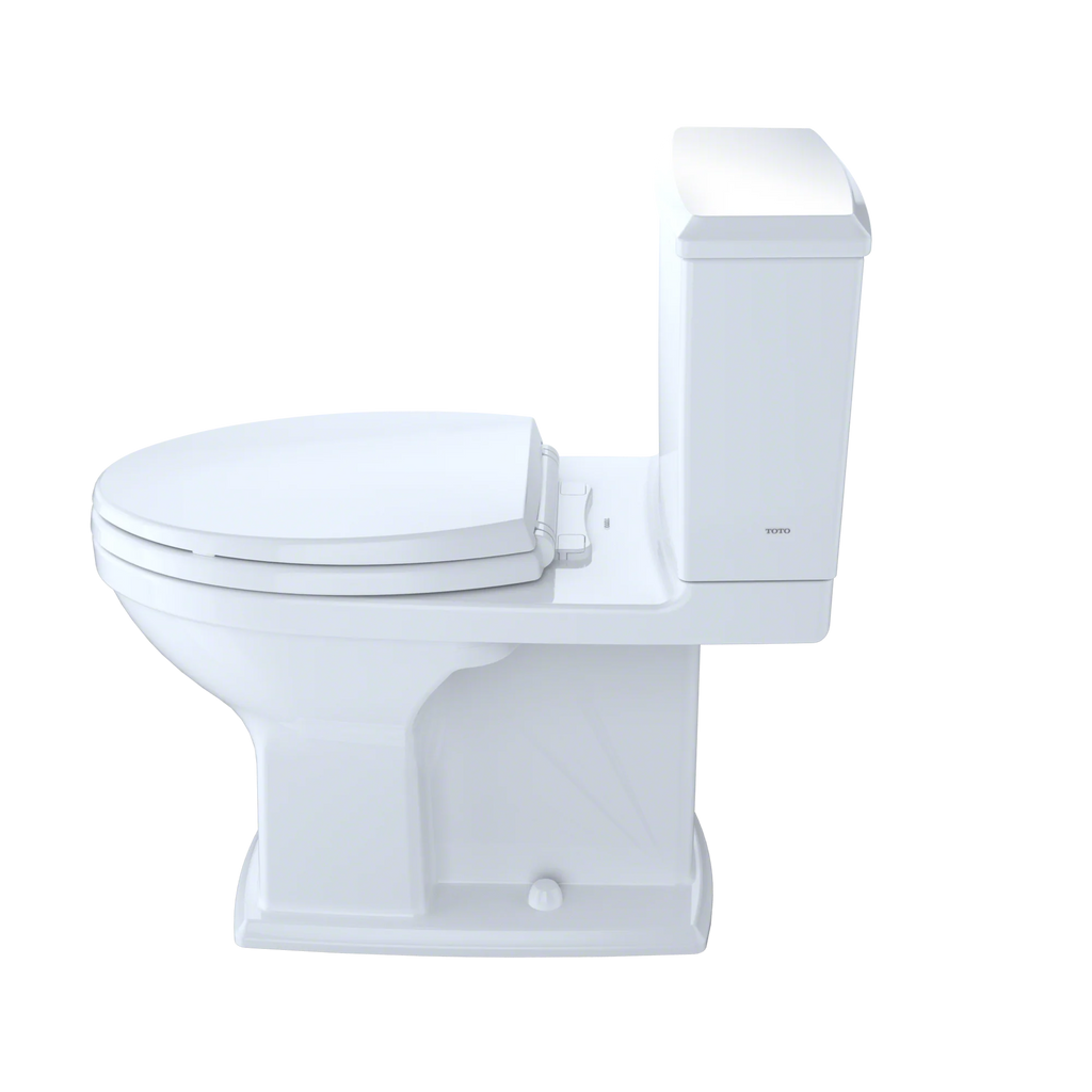 Cotton White Two-Piece Elongated Dual Flush Toilet Q422