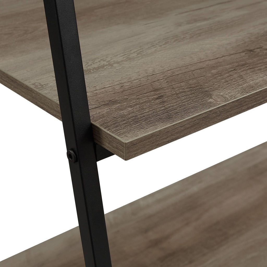 Rustic Oak 5-Shelf Bookshelf P3794