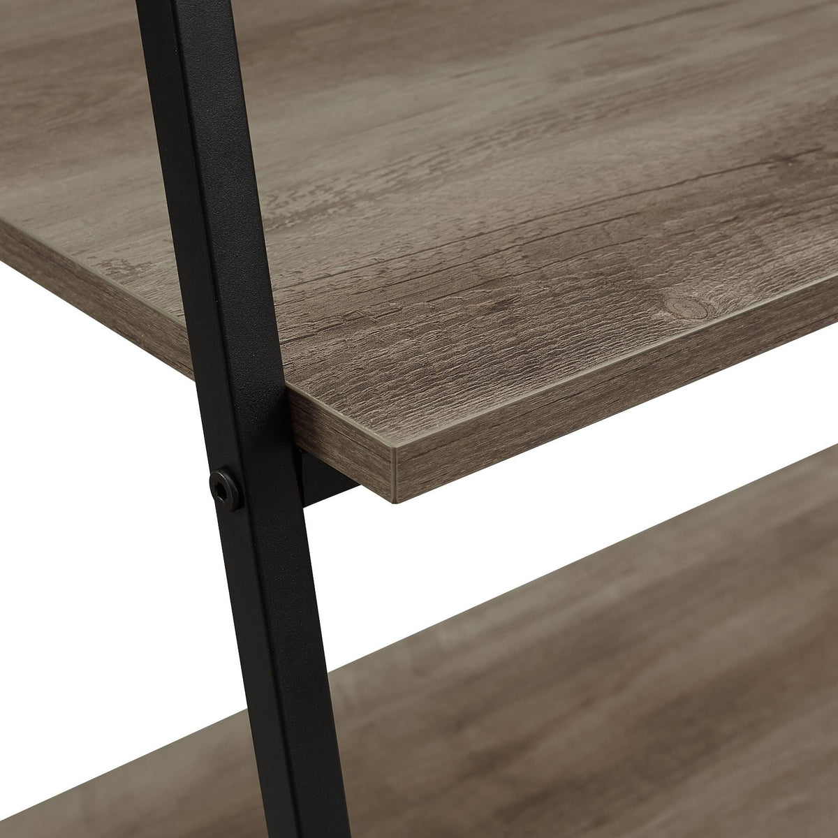 Rustic Oak 5-Shelf Bookshelf P3794