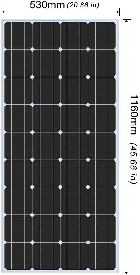 200 Watt 12Volt Moncrystalline Solar Panel Kit with 20A Charge Controller and Mounting Brackets C193