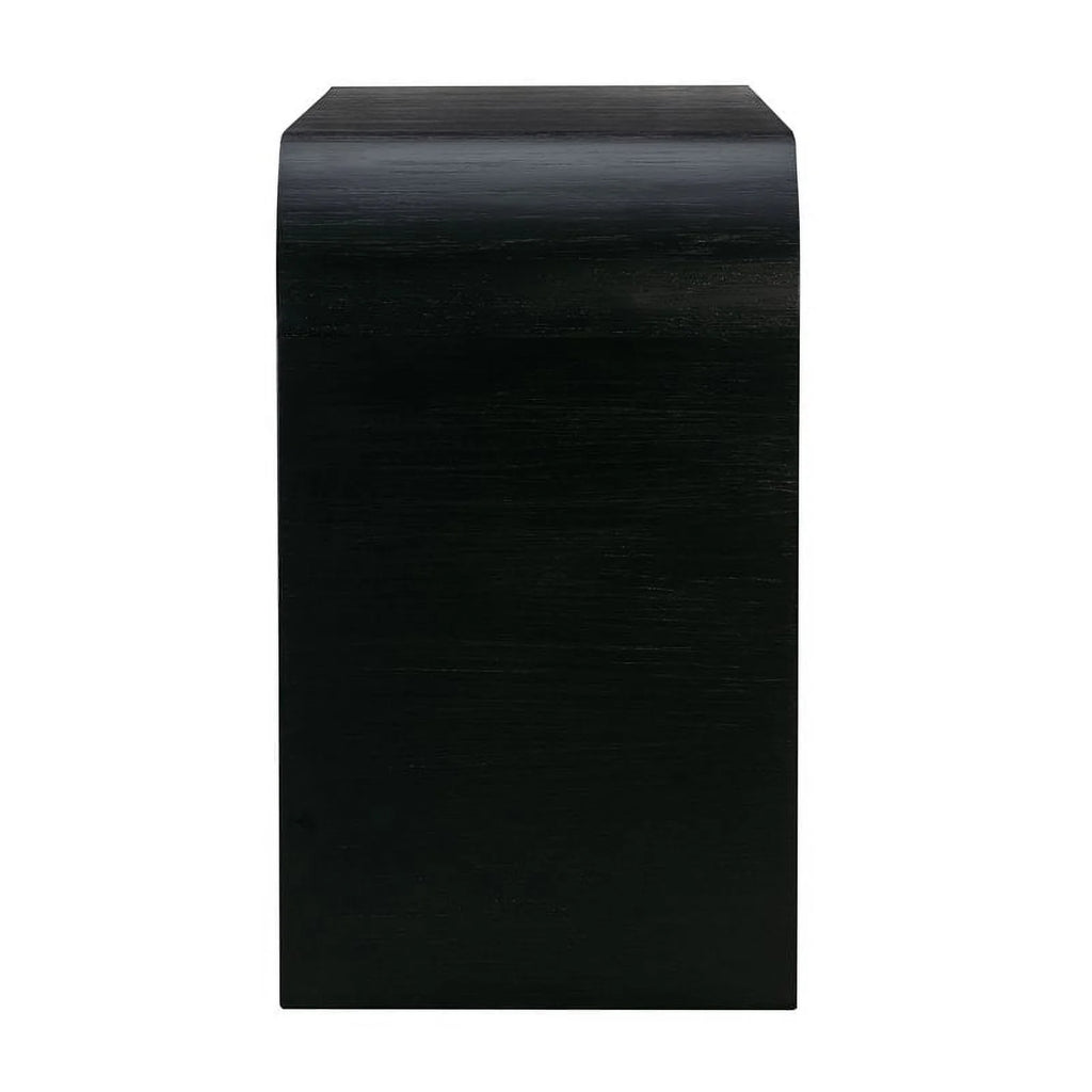Black 6-Drawer Acacia Veneer MDF Wood Dresser Z35643