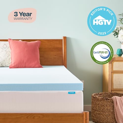 2 Inch Gel Infused Memory Foam Mattress Topper Queen Size A471