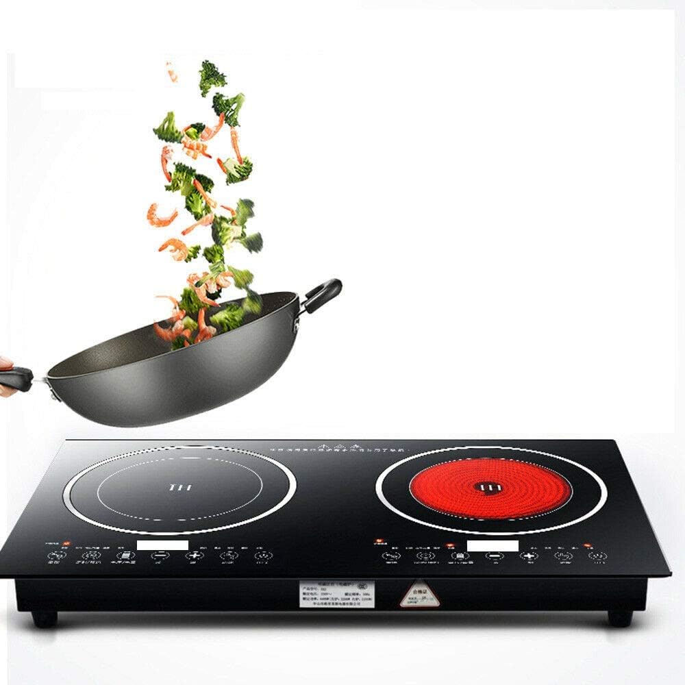 1200W Electric Dual Induction Cooktop Stainless Steel U89180