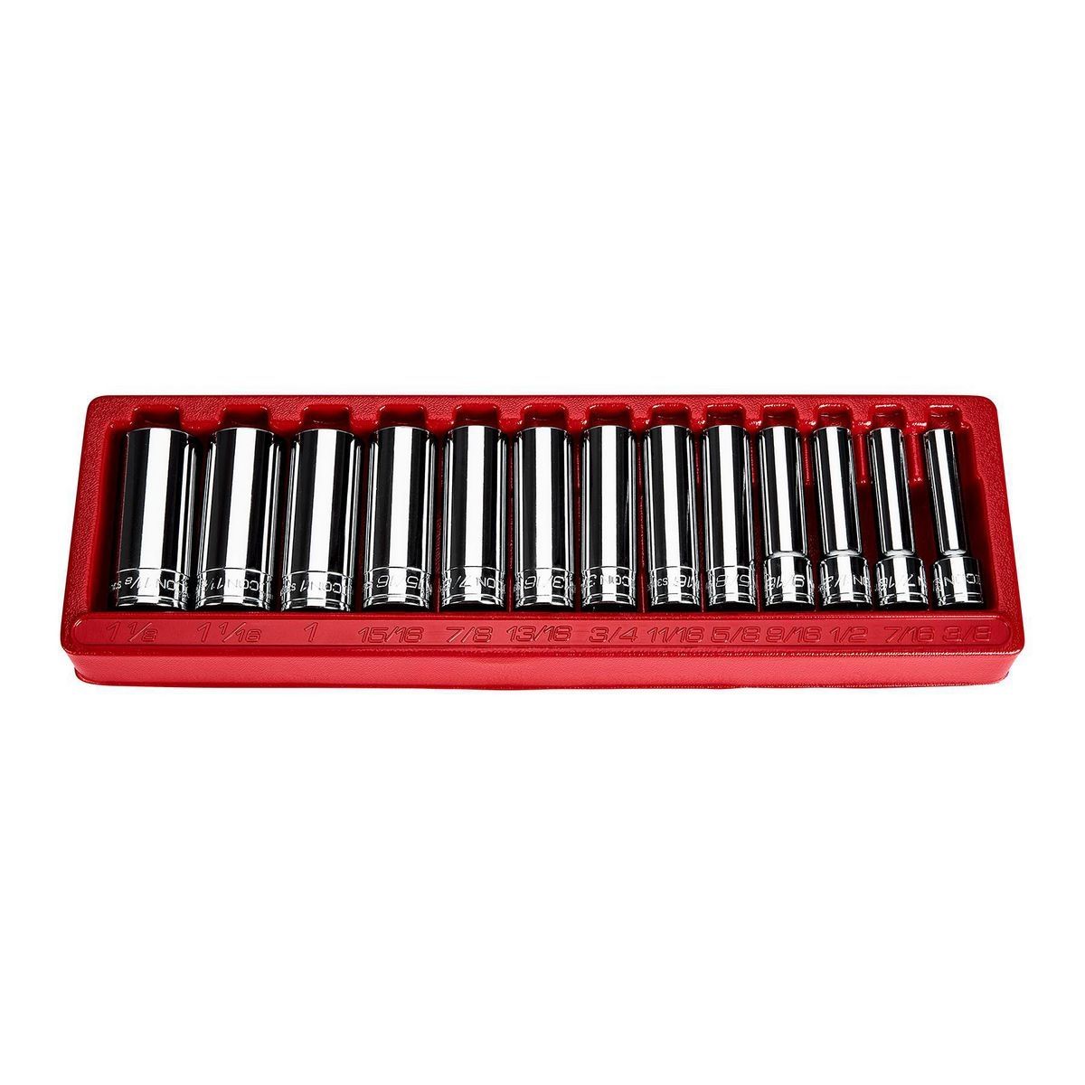 1/2 in. Drive SAE Deep Socket Set, 13-Piece X69485