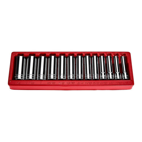 1/2 in. Drive SAE Deep Socket Set, 13-Piece X69485