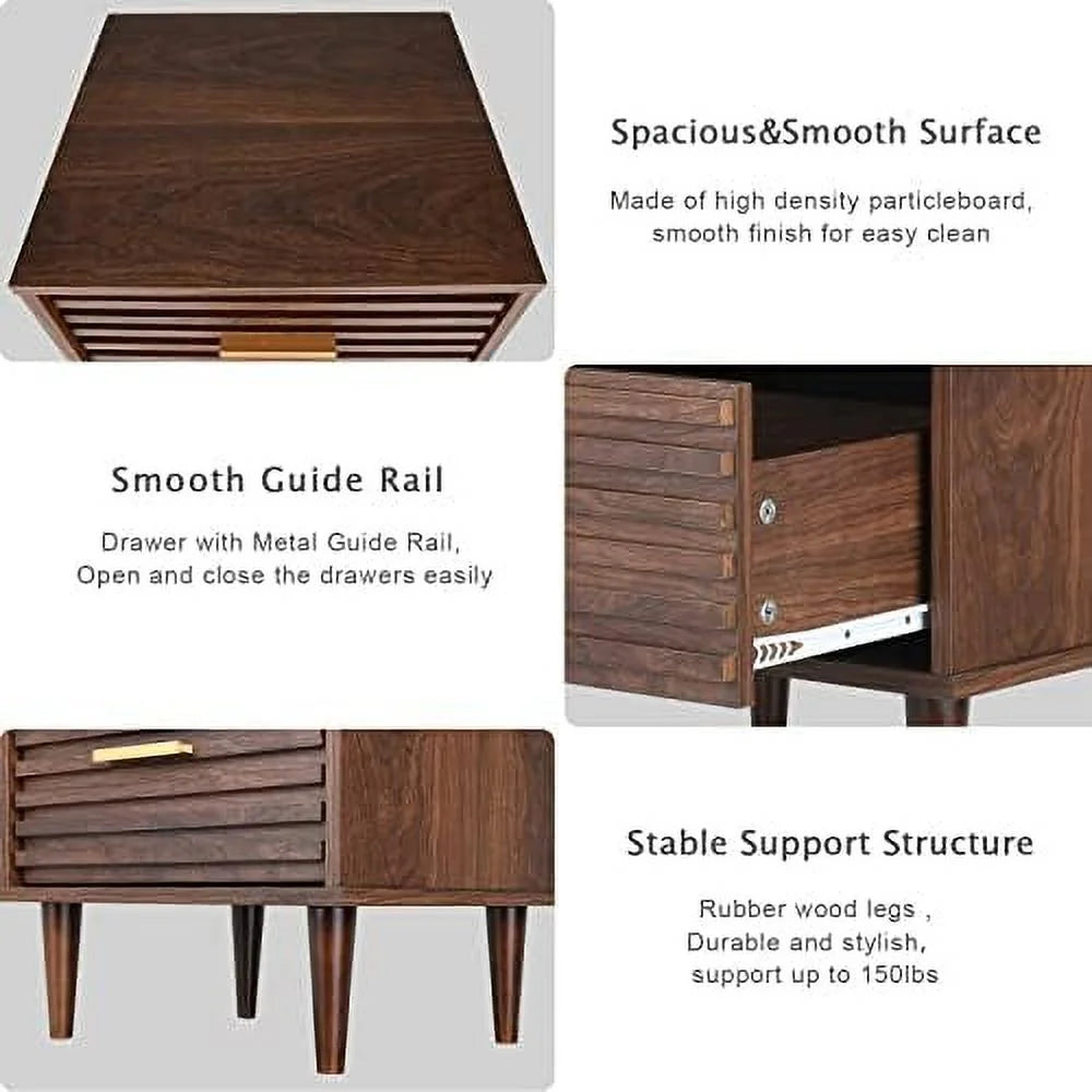 Set of 2 Nightstands with 2 Drawers B929517