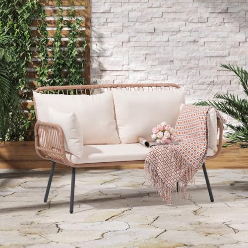 3 Pieces Patio Bistro Set with Round Glass Table L833