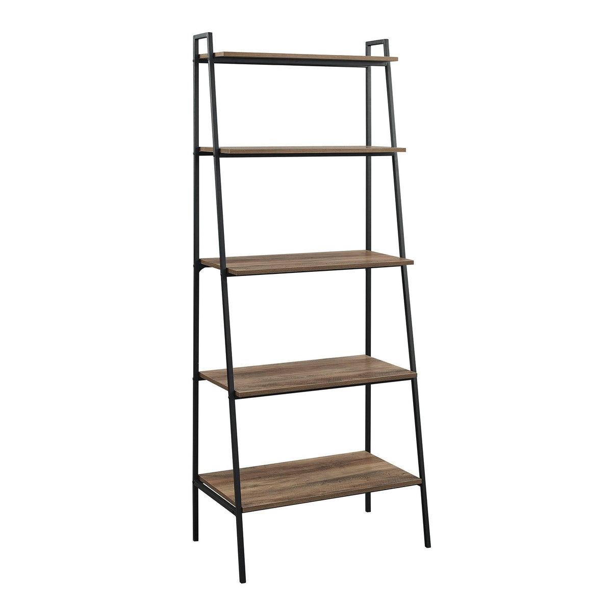 Rustic Oak 5-Shelf Bookshelf P3794