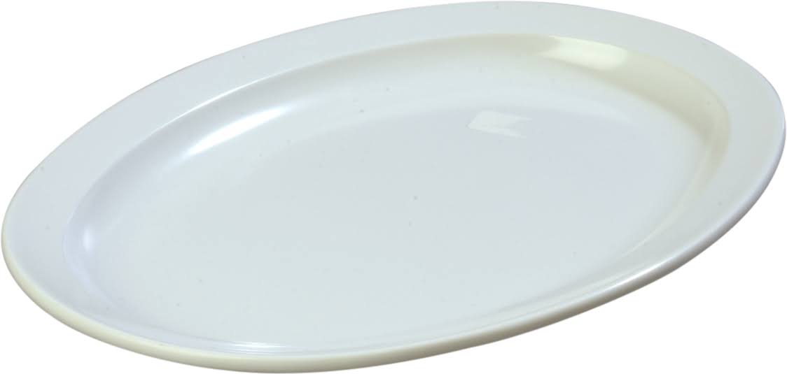 White Oval Platter Y63721