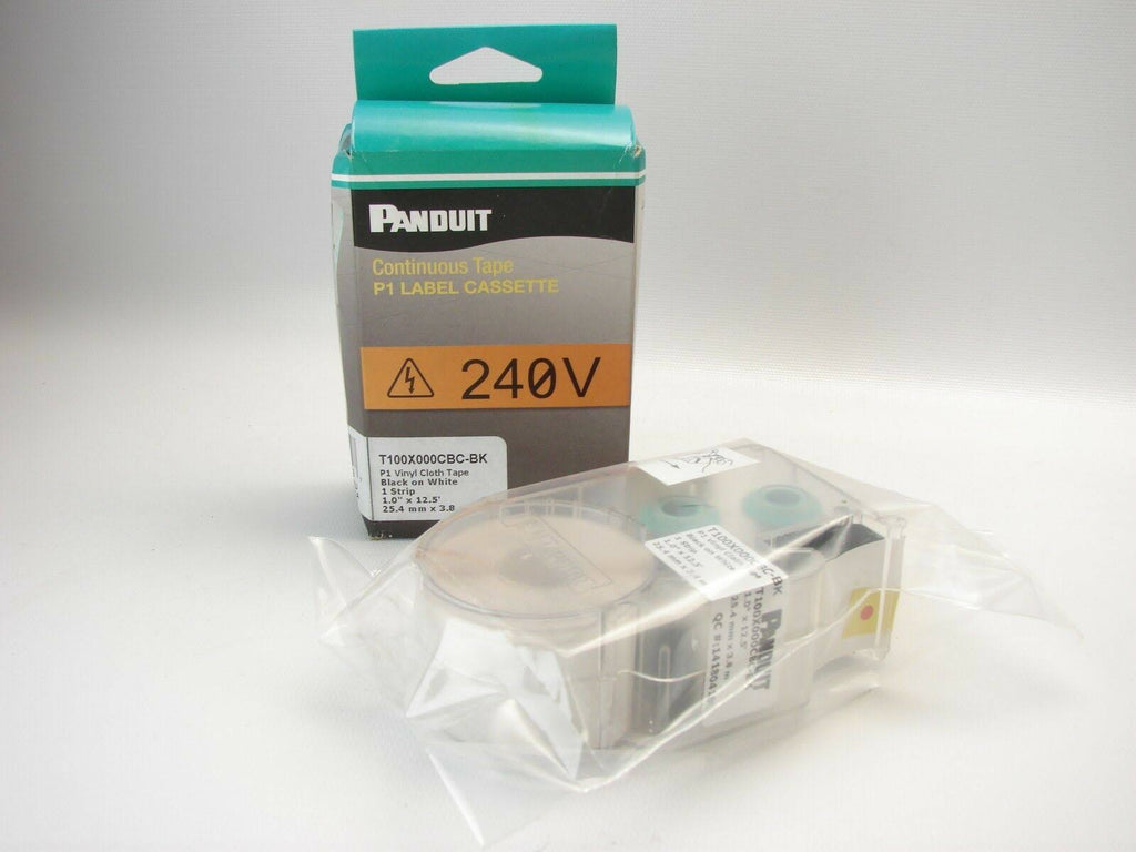 Vinyl Cloth Continuous Tape Cassette Labels, White M40194