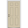 Wicker Painted Fiberglass Prehung Front Door H18054