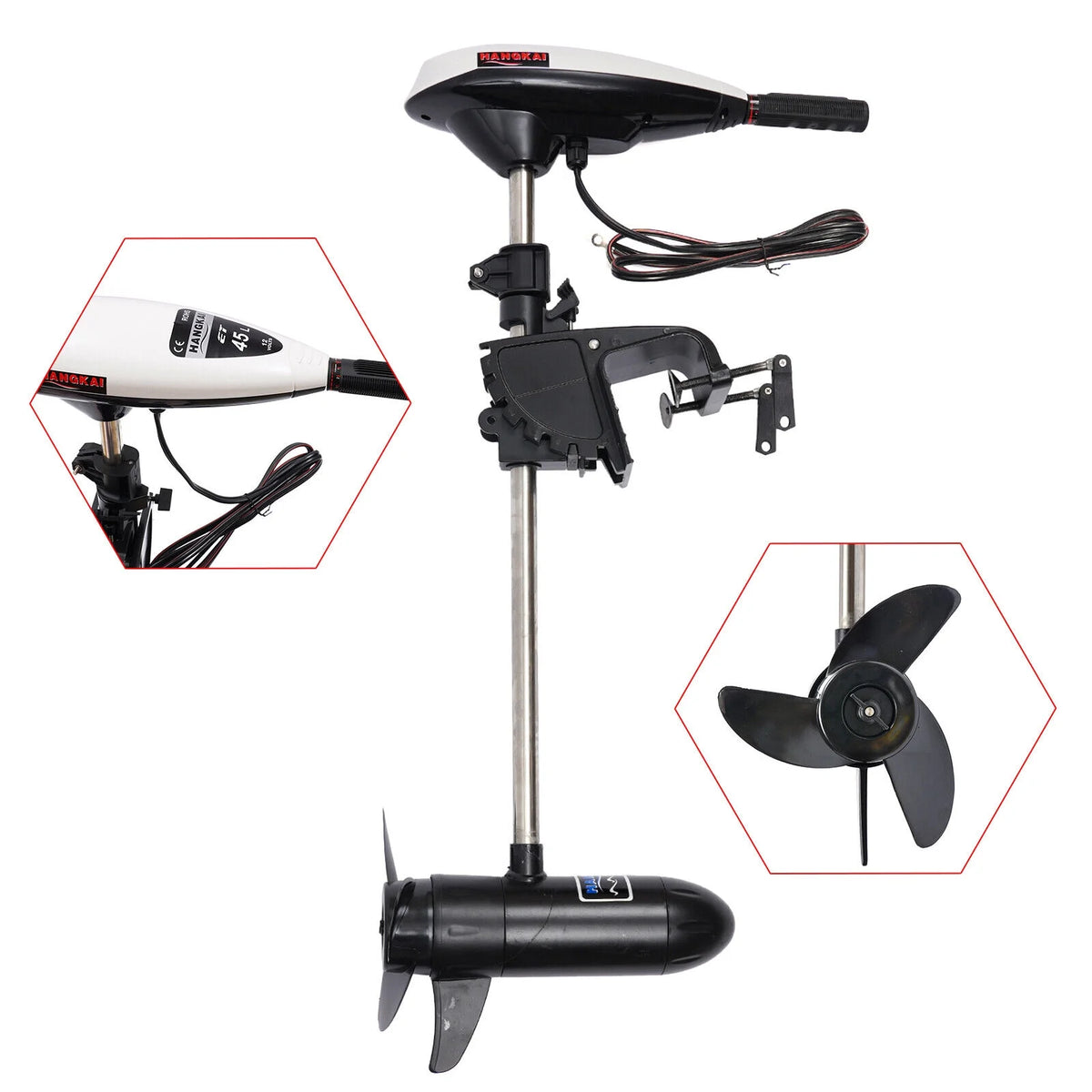 12V 45LBS Electric Outboard Trolling Motor Y453493