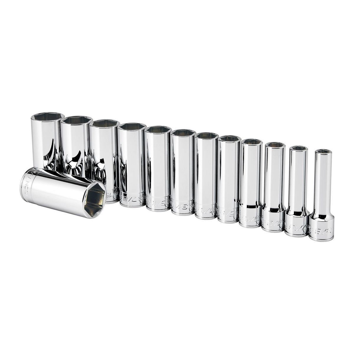 1/2 in. Drive SAE Deep Socket Set, 13-Piece X69485