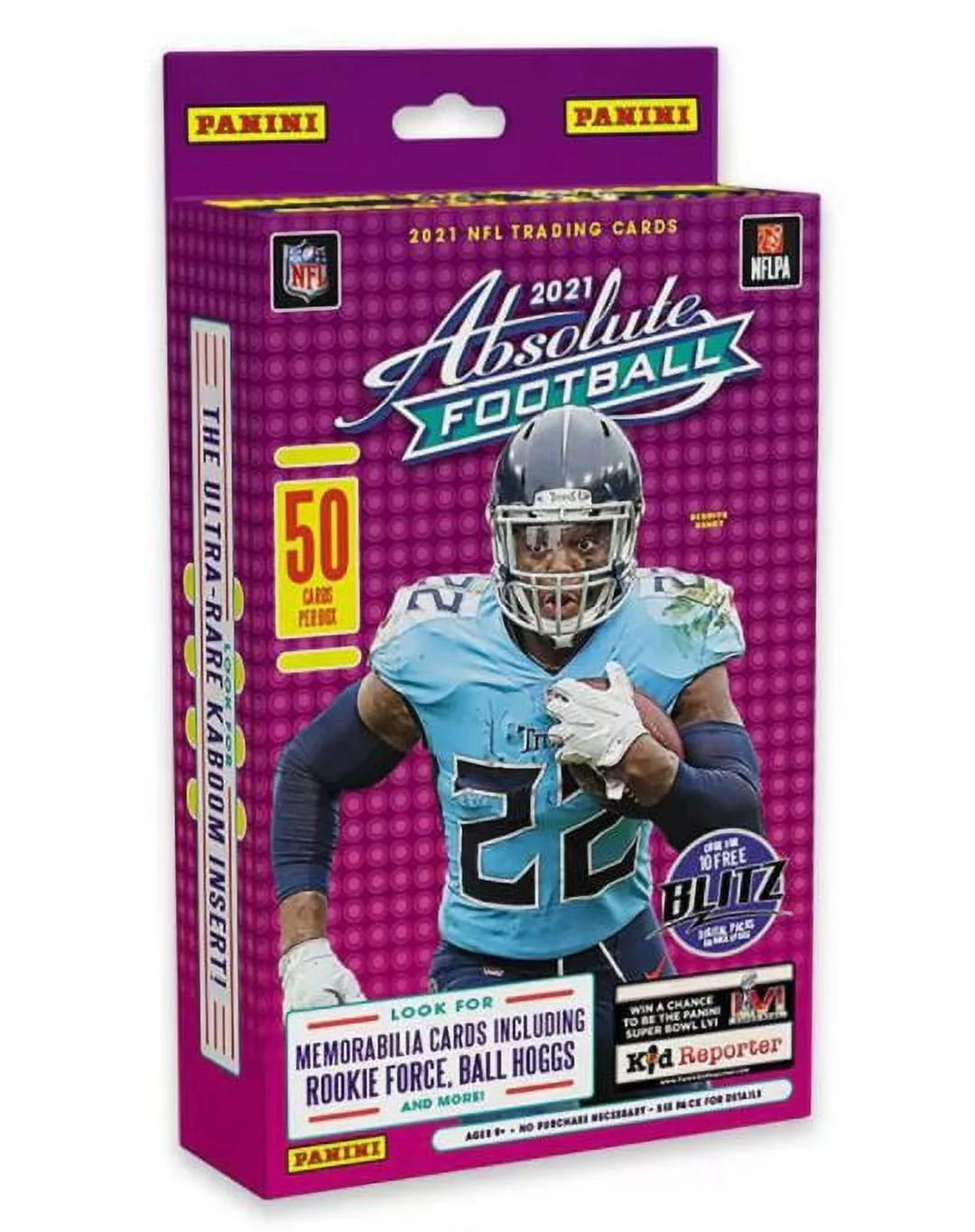 NFL Absolute Football Trading Card Hanger Box 50 Cards X224