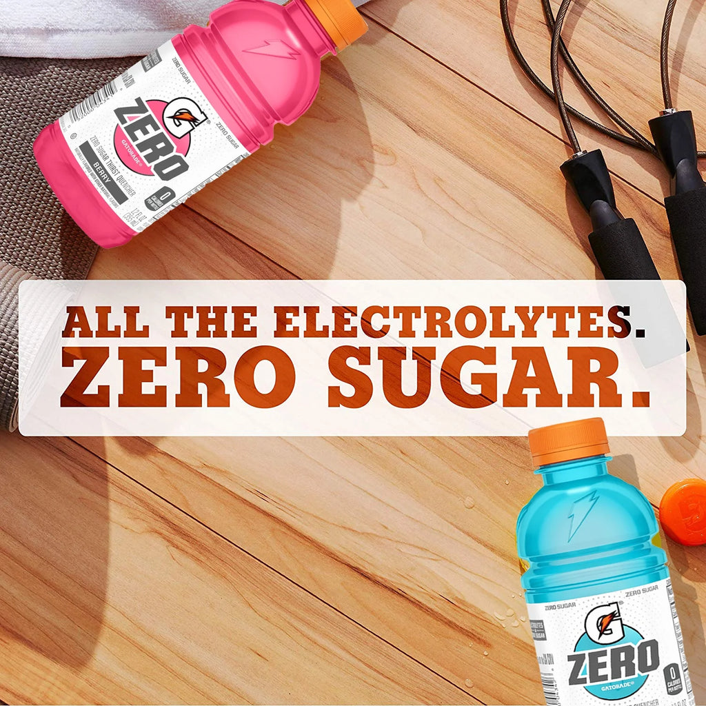 G Zero Sugar Sports Drink, 12 oz, 24 Pack Bottles X42897