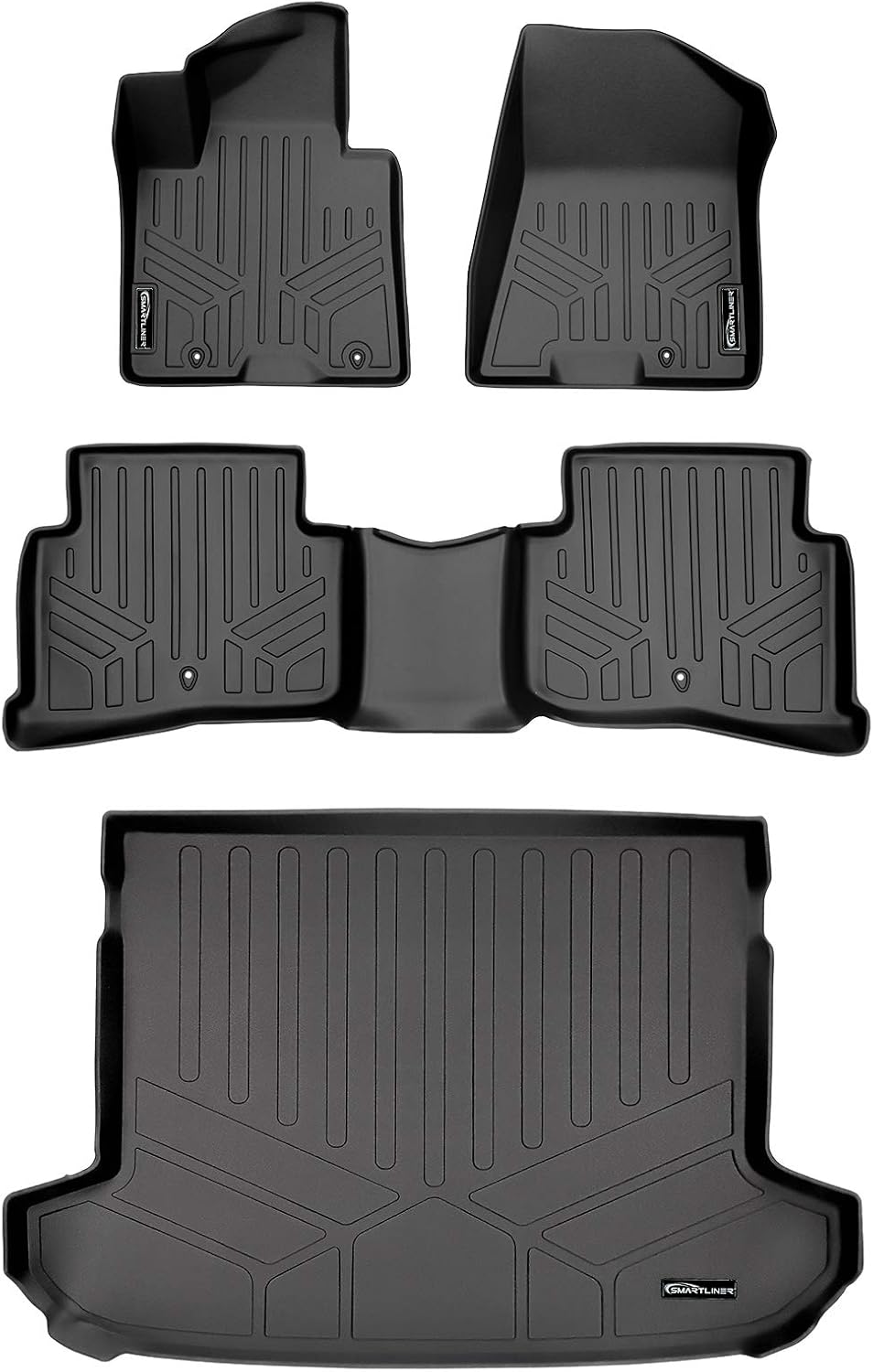 Custom Fit Floor Mats and Cargo Liner Set Black Q794