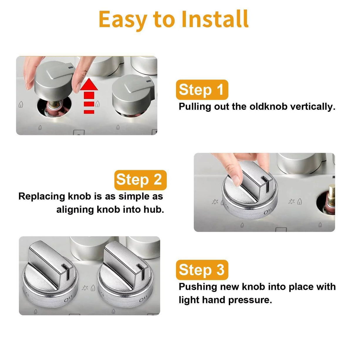 Stainless Steel Control Knobs P929