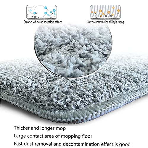 18 in Microfiber Flat Mop with 4 Pads U4653