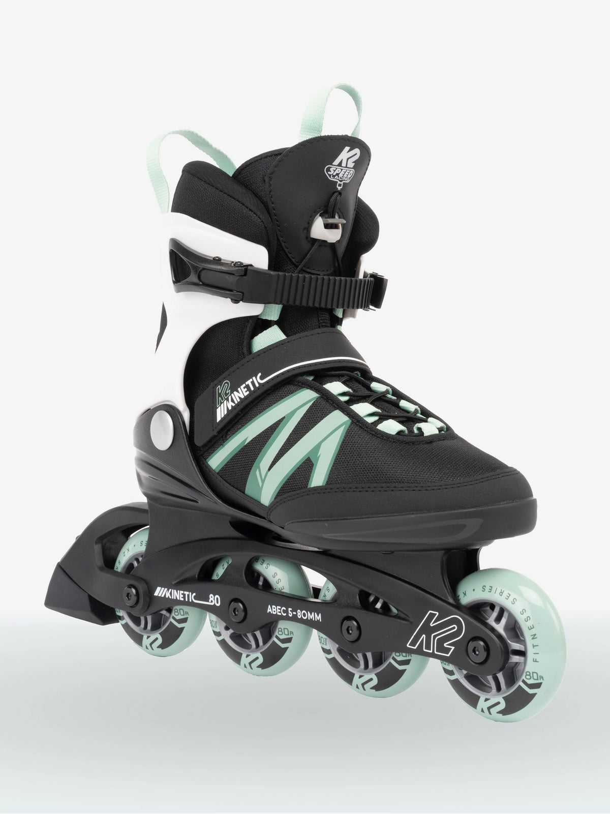 Women's Kinetic 80 Pro Inline Skates Black Sage Size 11 US 44.5 EU J410343