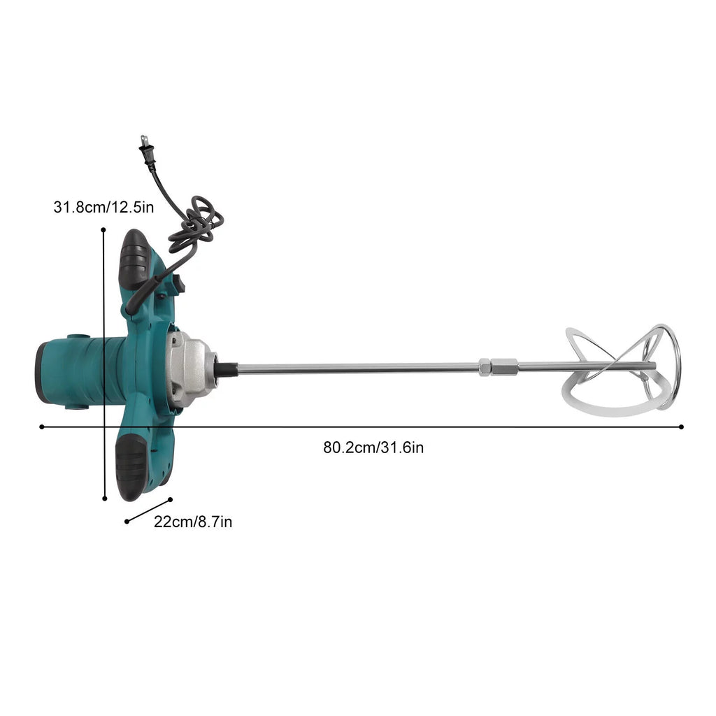 2100W Electric Cement Mixer 6Speed Stirrer N761