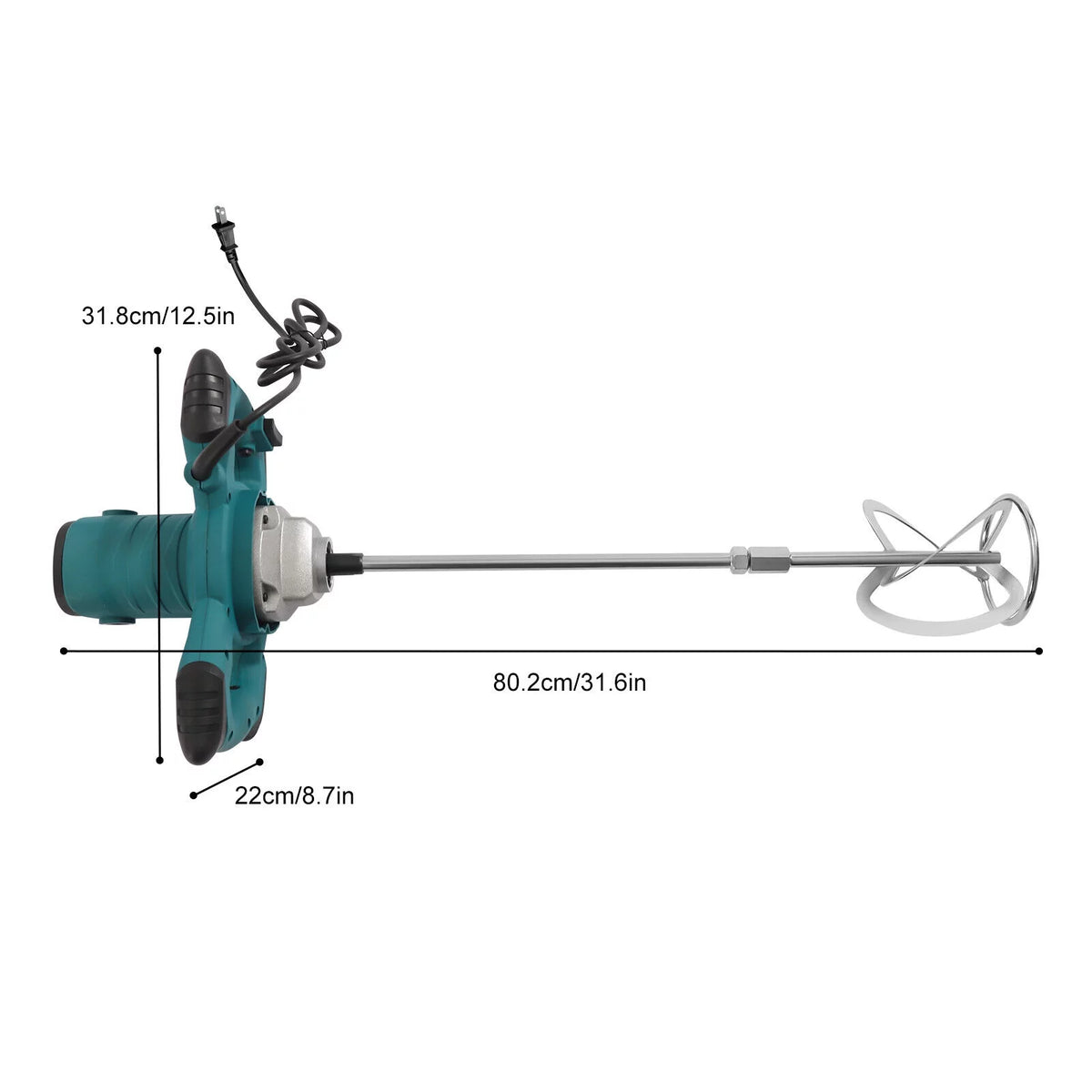 2100W Electric Cement Mixer 6Speed Stirrer N761