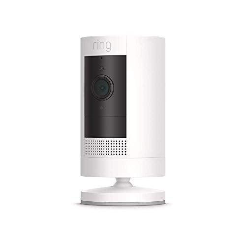 White Weather-Resistant Outdoor Camera with Color Night Vision O28895