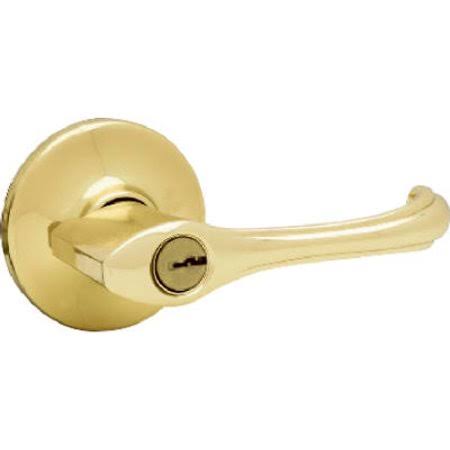 Polished Brass Keyed Entry Leverset L51328