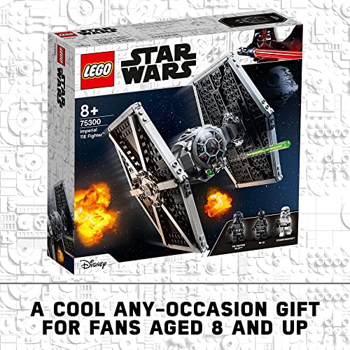 Imperial TIE Fighter Building Toy with Stormtrooper and Pilot Minifigures X63318