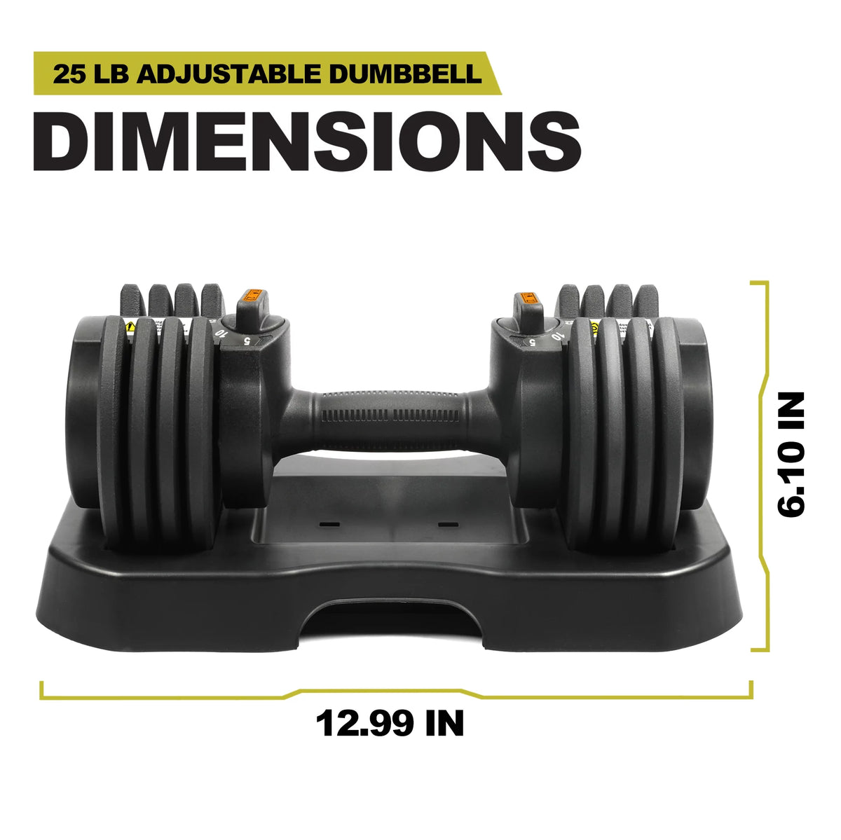 10-30lb Adjustable Dumbbell Pair with Stand P2630