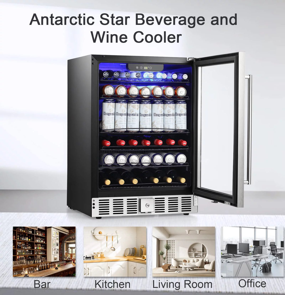 5.1 Cu.ft Beverage Refrigerator Cooler with Lock C701