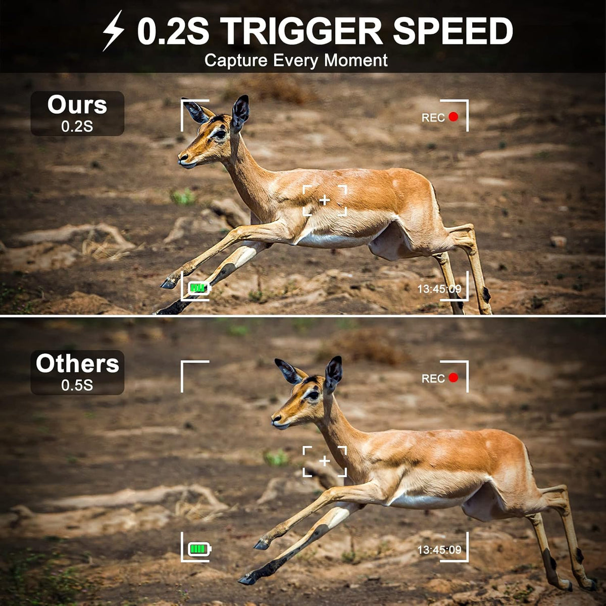 2.7K 28MP Trail Camera with Night Vision, Waterproof IP66, Pack of 2 K4469