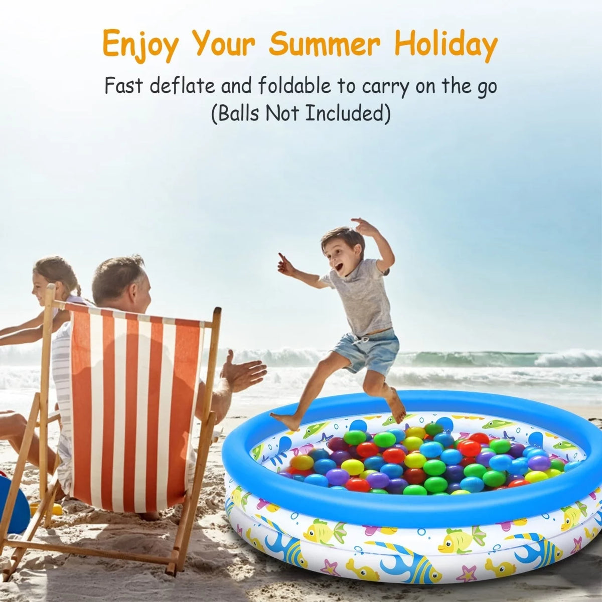 48x10in Inflatable Round Swimming Pool Q194