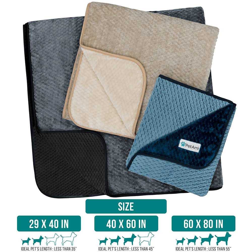 Sherpa Fleece Waterproof Waffle Cat & Dog Blanket A7364