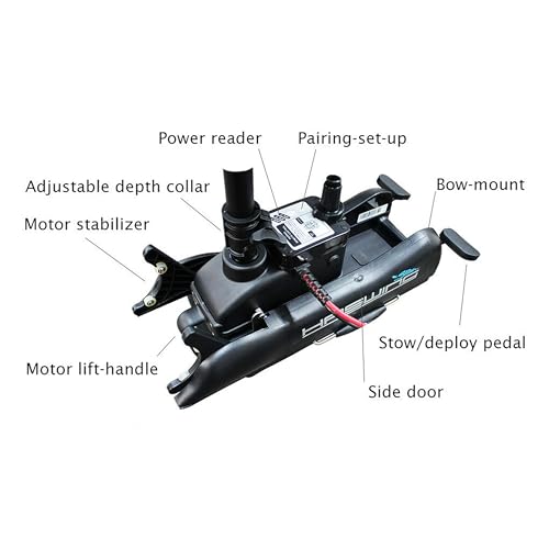12V 54" 55lbs Electric Trolling Motor with Wireless Remote Control G104