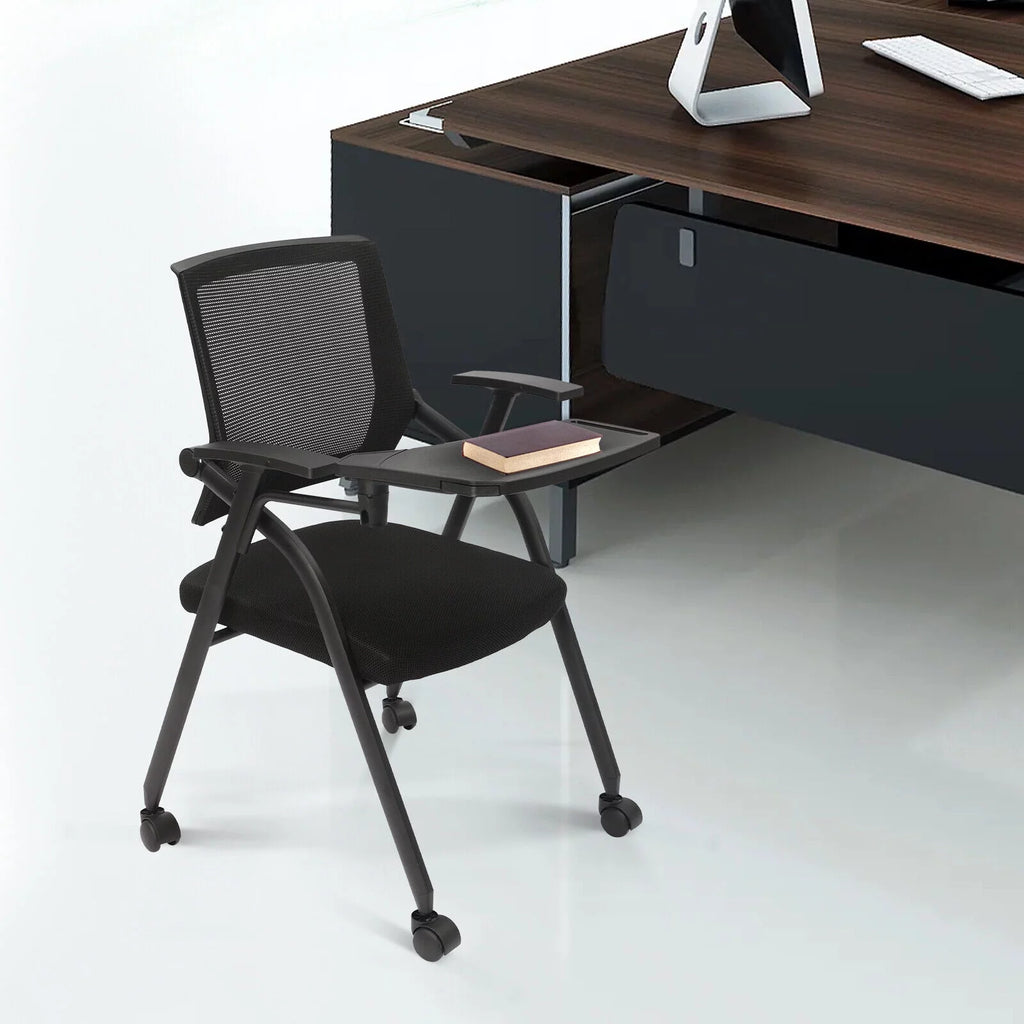 Office Reception Chair with Flip-Up Tablet Arm M3544