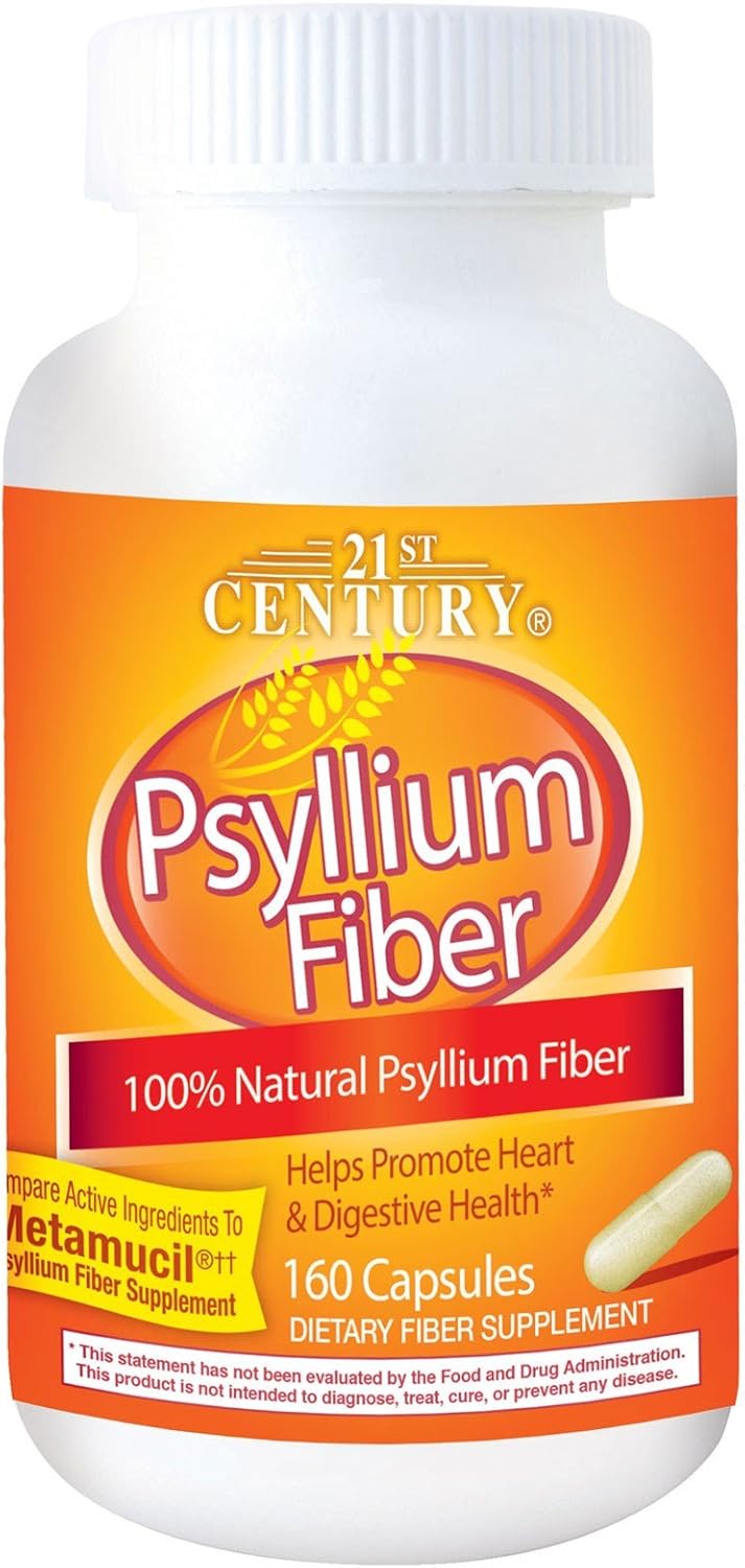 160 Capsules Psyllium Fiber - 2pc Z97197