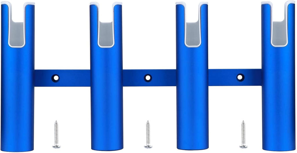 Wall-Mounted Aluminium Fishing Rod Holder 4 Link Tube Pack of 2 C650