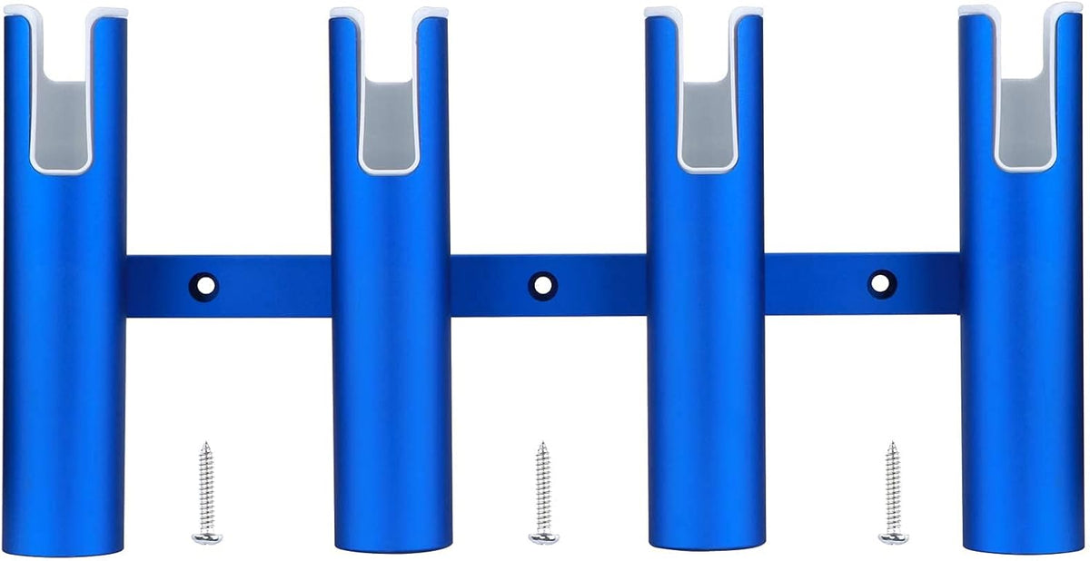 Wall-Mounted Aluminium Fishing Rod Holder 4 Link Tube Pack of 2 C650