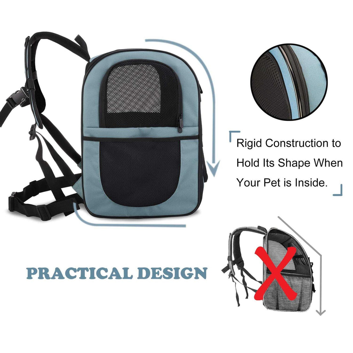 Pet Carrier Backpack for Cats and Dogs J834726