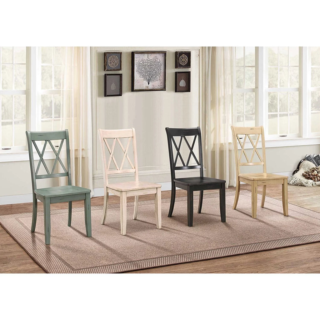 Pine Veneer Side Chair Set of 2 I8455