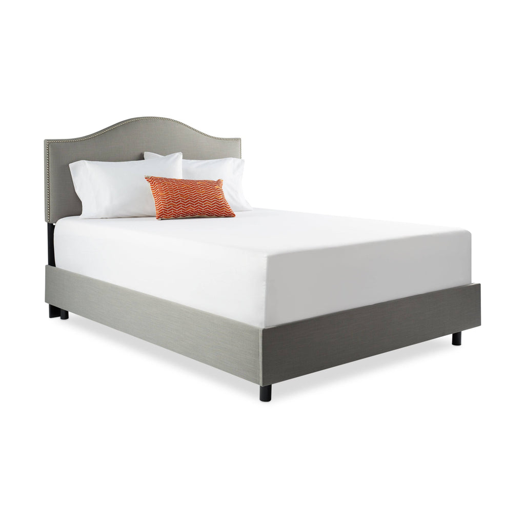 Linen Grey Nail Button Bed I366