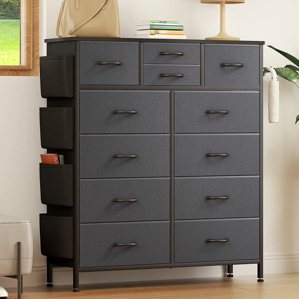 12 Drawer Fabric Dresser T2696