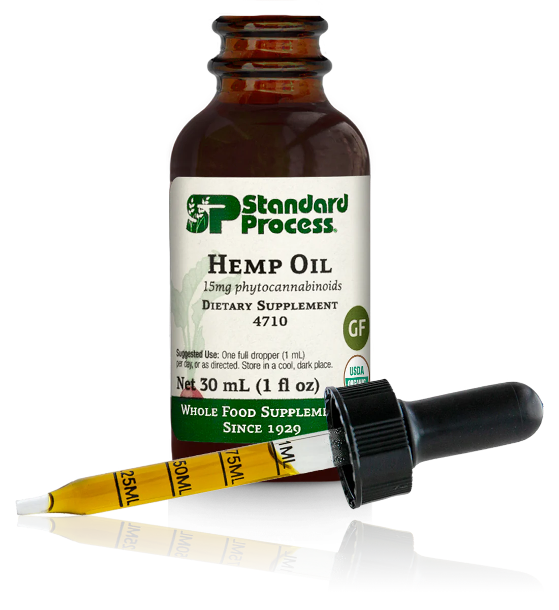Hemp Oil Liquid-Organic, 30 mL (1 fl oz) W10471