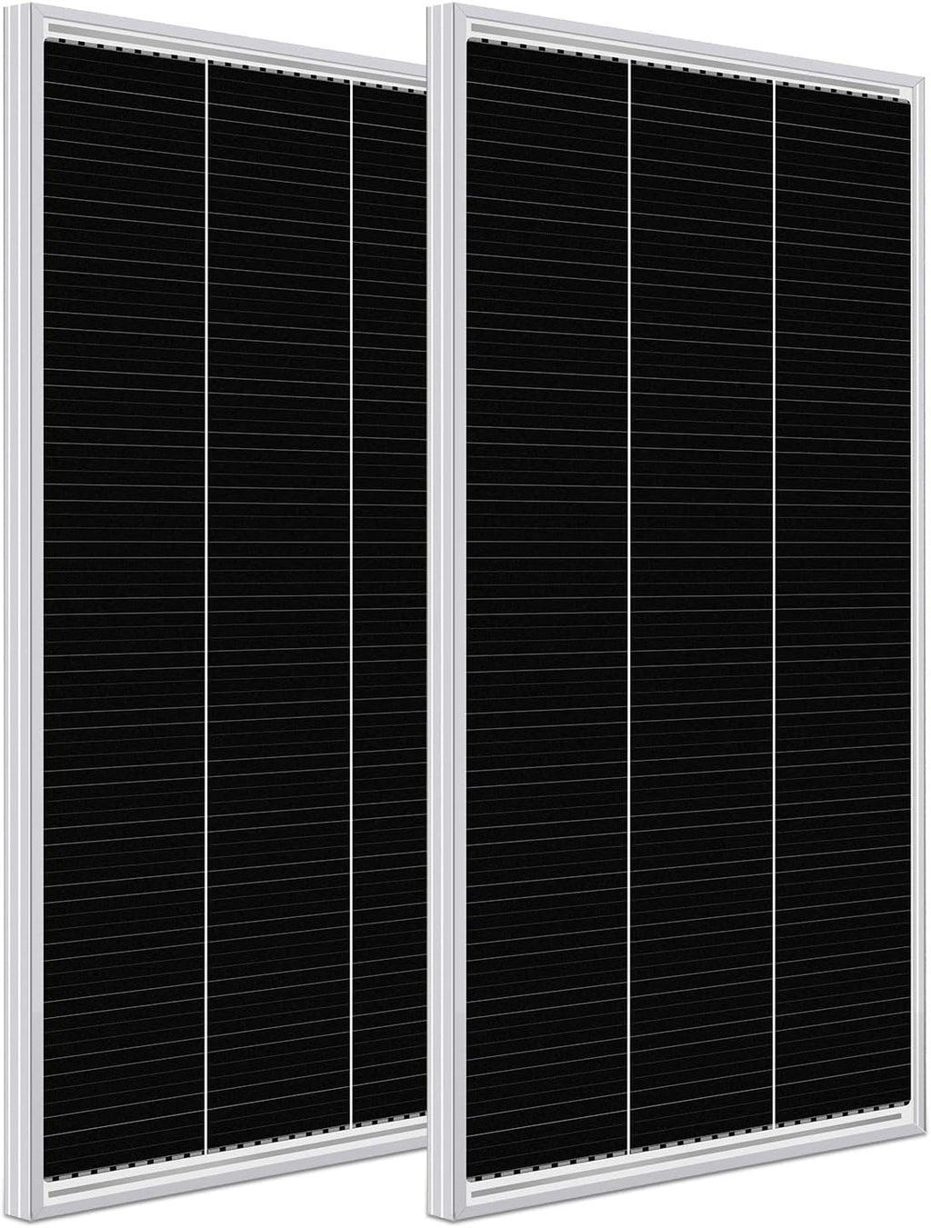 12 Volt 200 Watt Monocrystalline Solar Panel, 2 PCS 12V 100W T8463