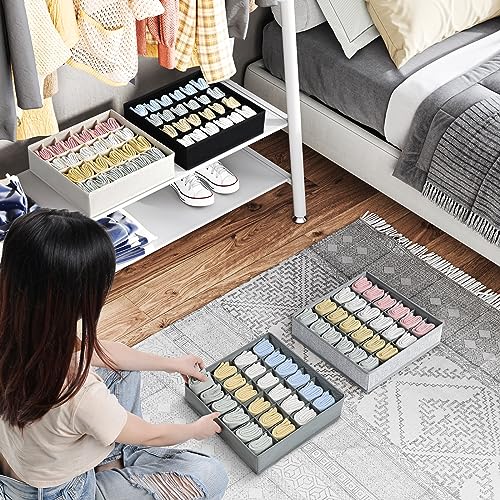 Beige 4 Pack Sock Organizer N649063