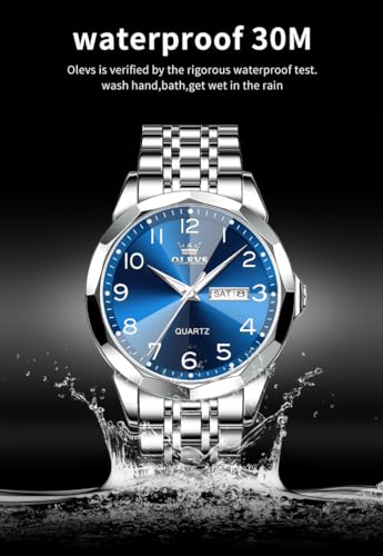 Stainless Steel Analog Quartz Date Luminous Wrist Watch H143070