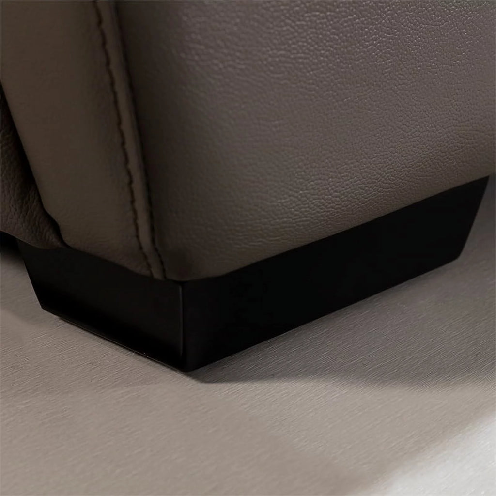 Taupe Brown Italian Leather Chair G4516