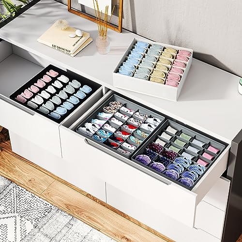 Beige 4 Pack Sock Organizer N649063